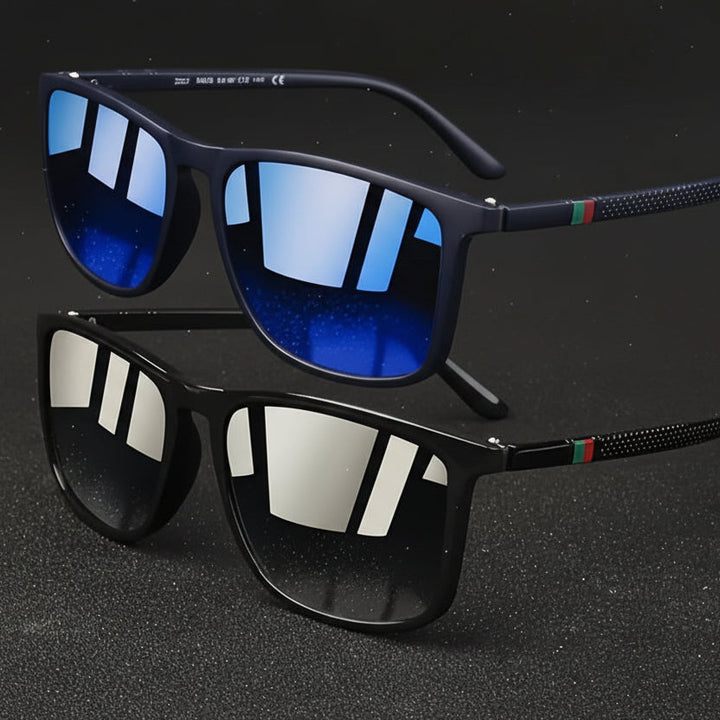 Rain™ | Classic Square Men’s Eyeglasses Lightweight Black Frame