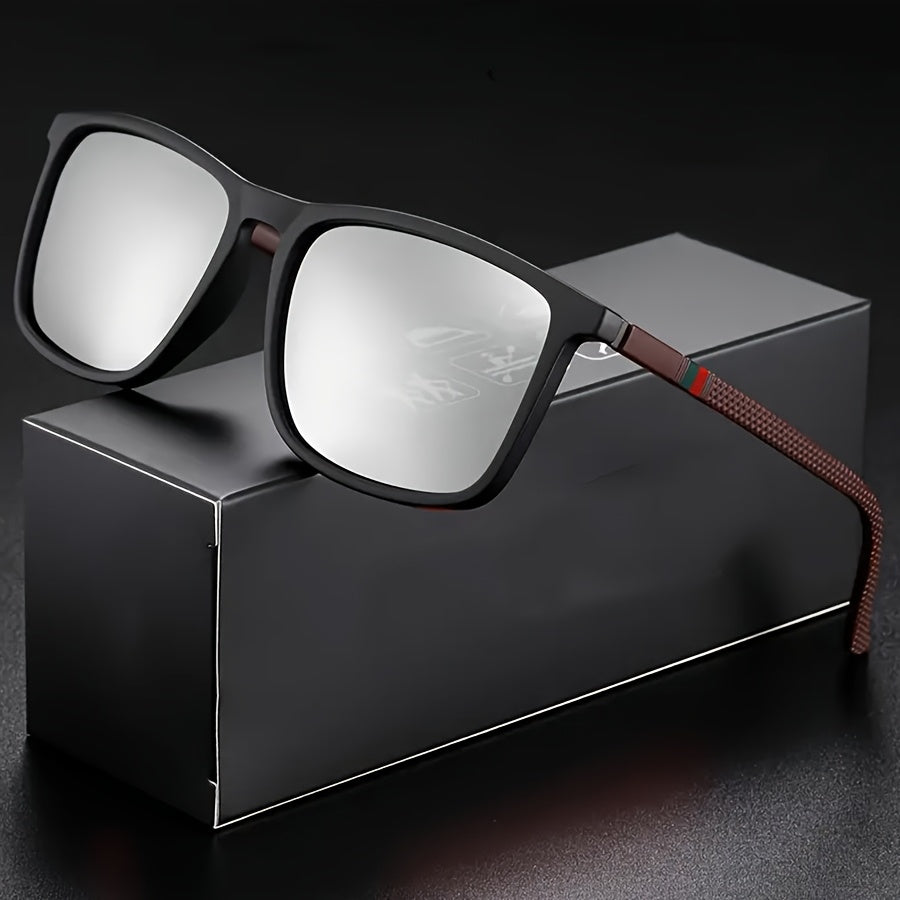 Rain™ | Classic Square Men’s Eyeglasses Lightweight Black Frame