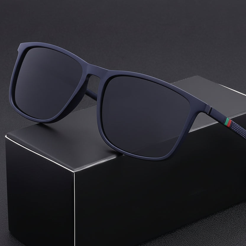 Rain™ | Classic Square Men’s Eyeglasses Lightweight Black Frame