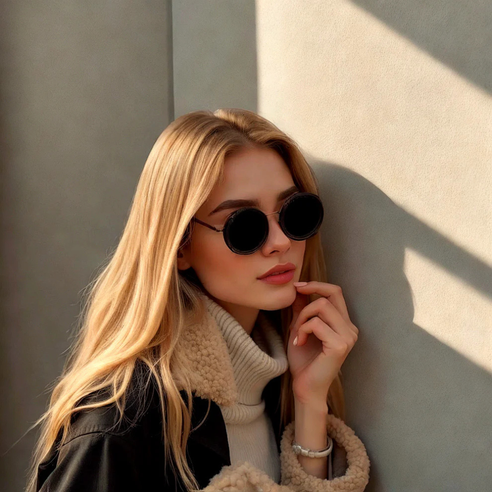 Crimson™ | Adjustable Black Sunglasses