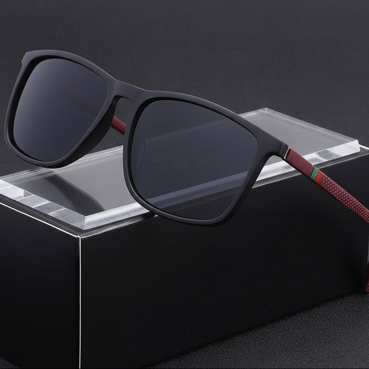 Rain™ | Classic Square Men’s Eyeglasses Lightweight Black Frame
