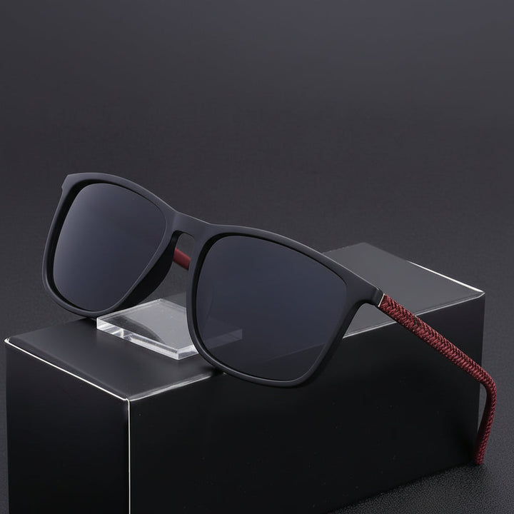 Rain™ | Classic Square Men’s Eyeglasses Lightweight Black Frame