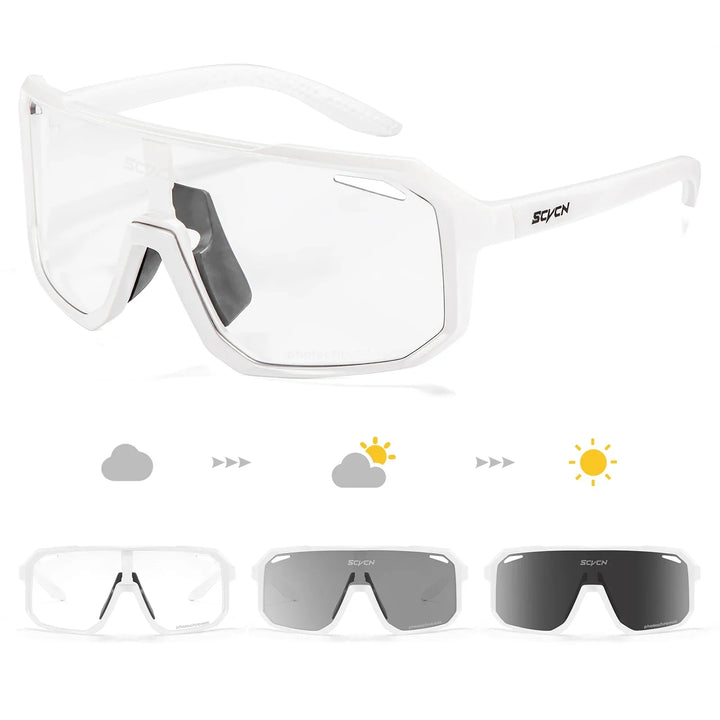 Ash™ | Photochromic Cycling Sunglasses UV400 Sport Glasses