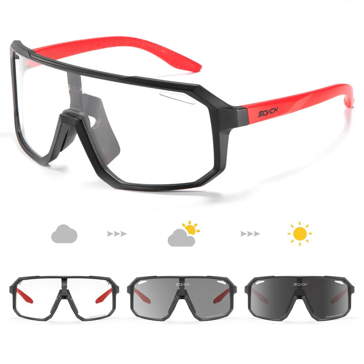 Ash™ | Photochromic Cycling Sunglasses UV400 Sport Glasses