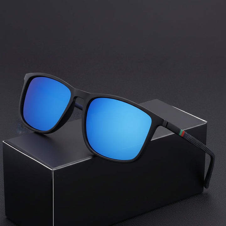 Rain™ | Classic Square Men’s Eyeglasses Lightweight Black Frame